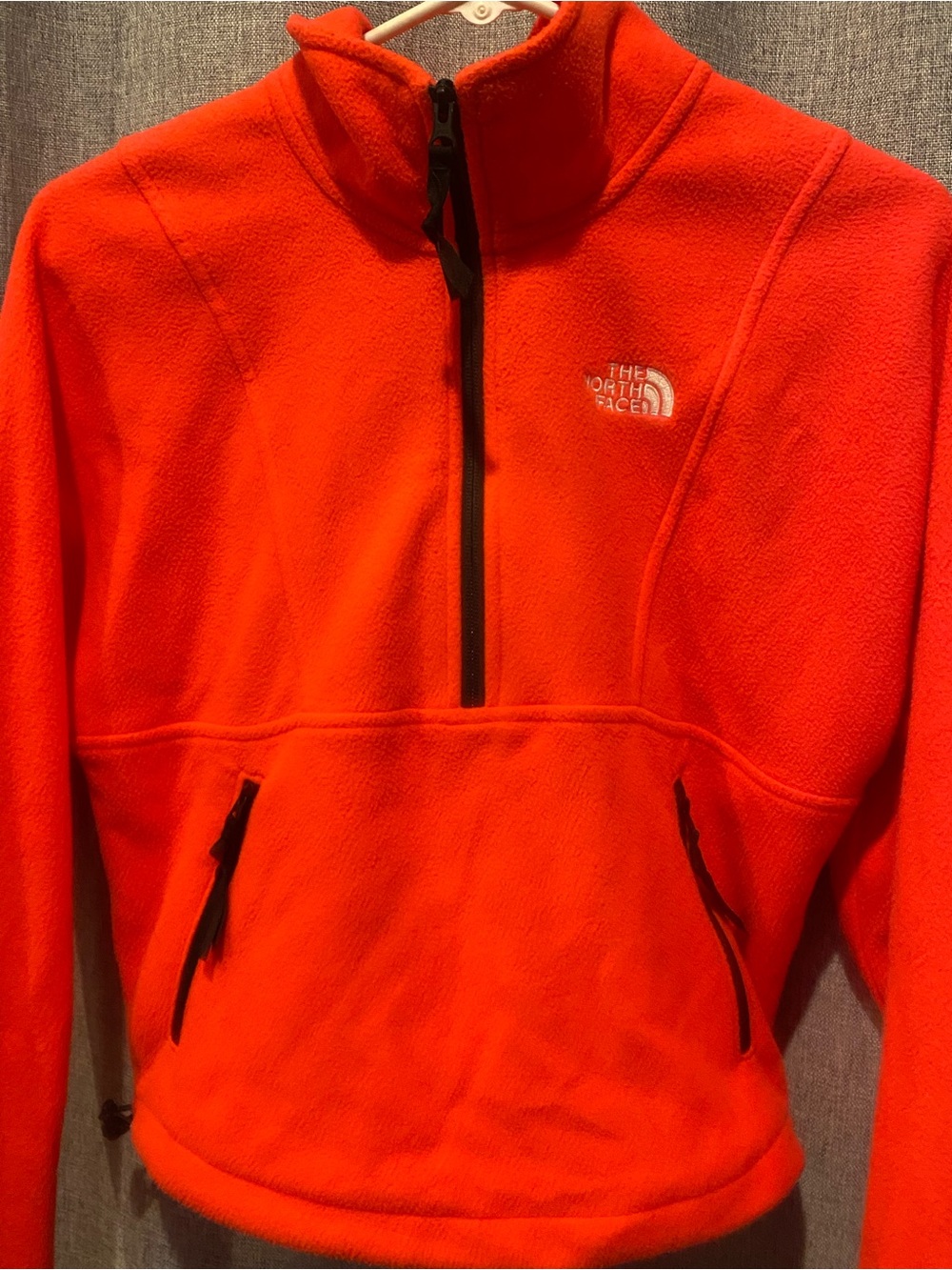 The North Face Orange Women's Half-Zip Fleece Pullover